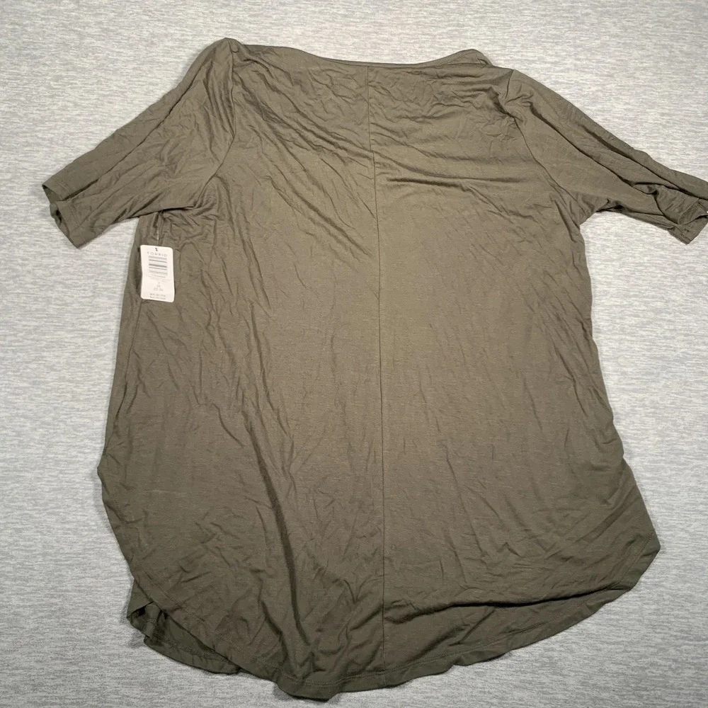 Torrid Shirt Womens‎ 3X Olive Green Super Soft V Neck Tunic Top Plus Size 22-24